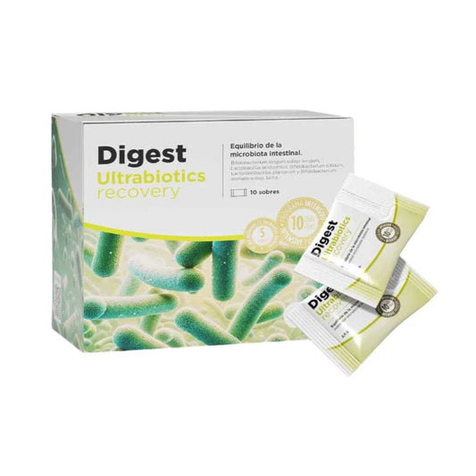 Digest Ultrabiotics Recovery – probiotic cu 5 tulpini pentru microbiom intestinal, 10 plicuri