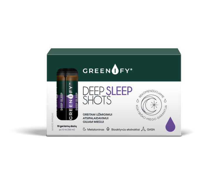Greenify Deep sleep Shots pentru un somn liniștit
