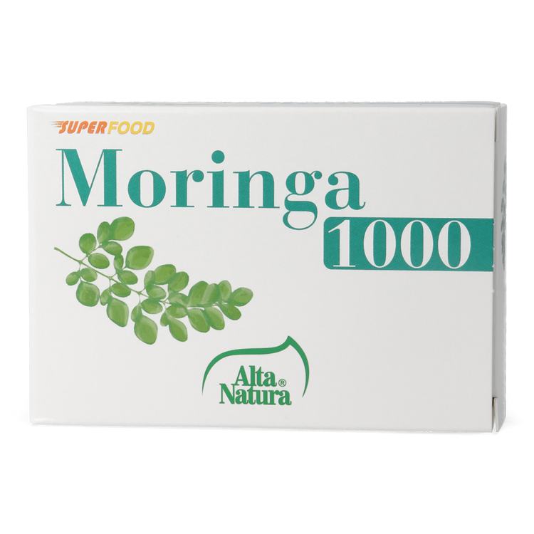 Moringa 1000- Supliment alimentar pentru digestie, circulație sanguină, echilibru metabolic, restabilirea energiei