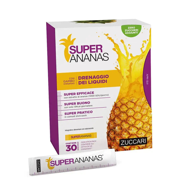 Super Ananas® pentru îmbunătățirea digestiei și drenajul lichidelor Zuccari