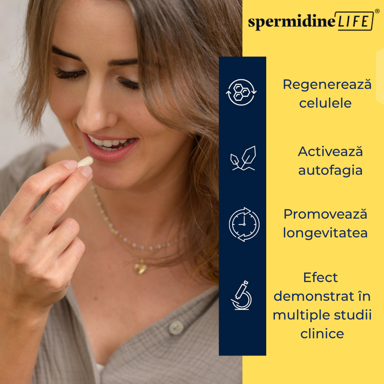 SpermidineLIFE® Essential 1 mg - Supliment alimentar pentru regenerare celulară