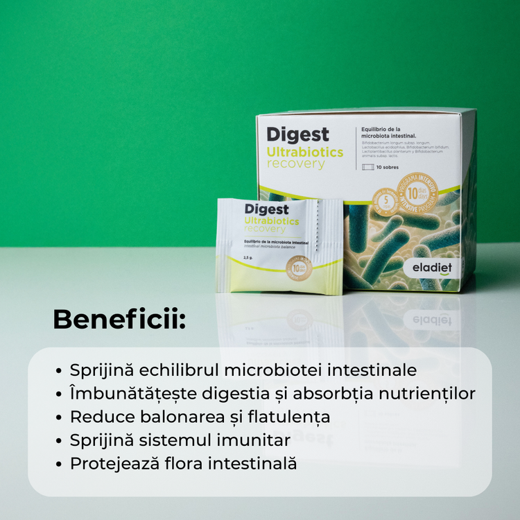 Digest Ultrabiotics Recovery - Probiotic pentru Microbiomul Intestinal