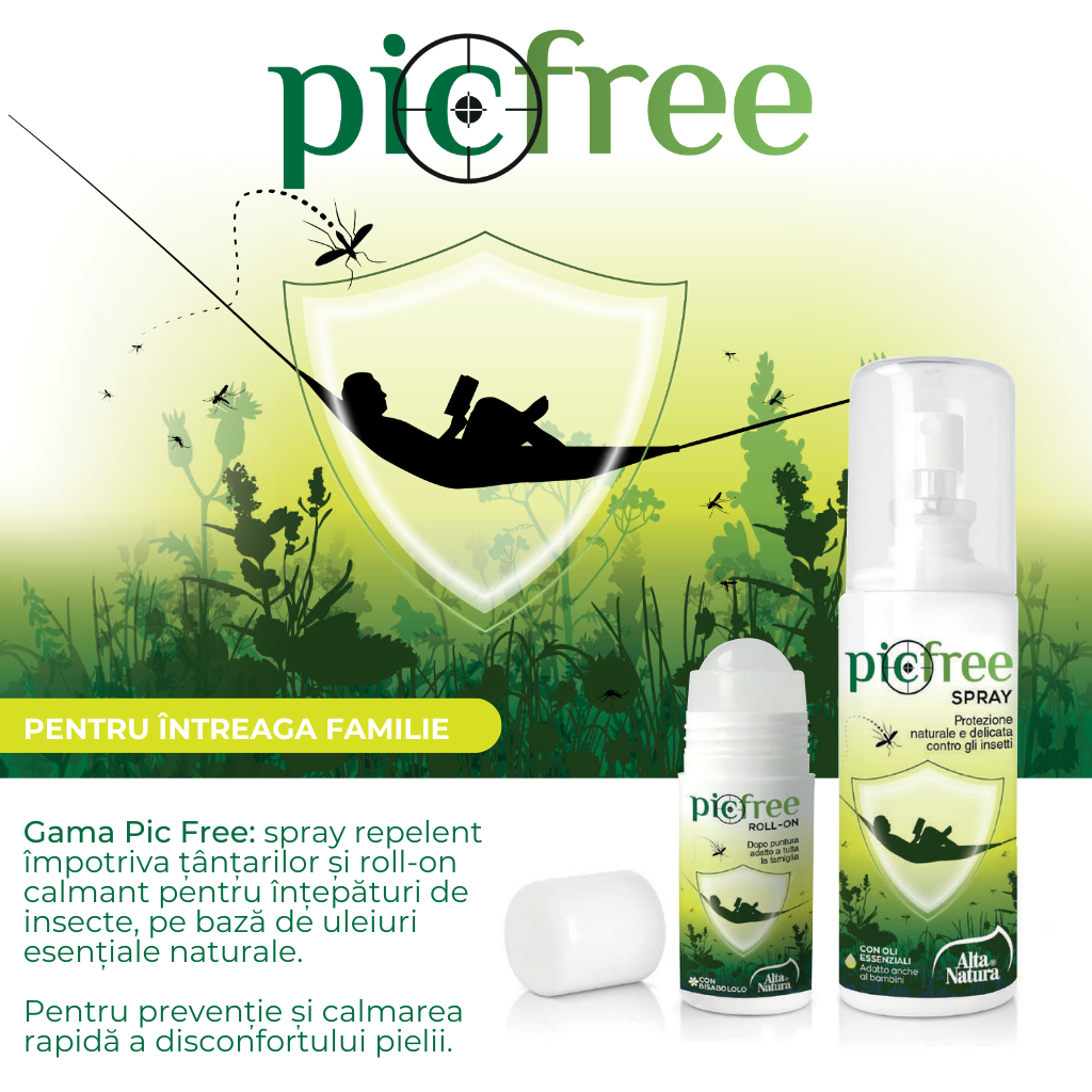 Pic Free Spray repelent natural împotriva țânțarilor