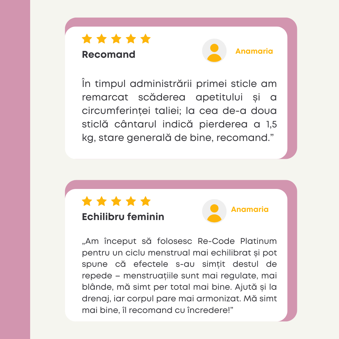 Re-Code Platinum – Restabilire echilibru hormonal feminin și slăbit în premenopauză, 500 ml