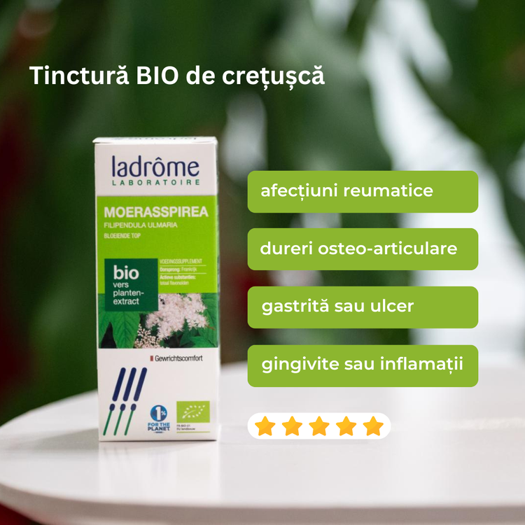 Tinctură Bio de Creţuşcă – Filipendula Ulmaria