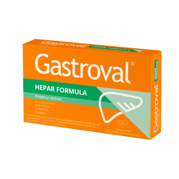 Gastroval Hepar Capsule pentru protejarea ficatului și echilibrarea nivelului de lipide