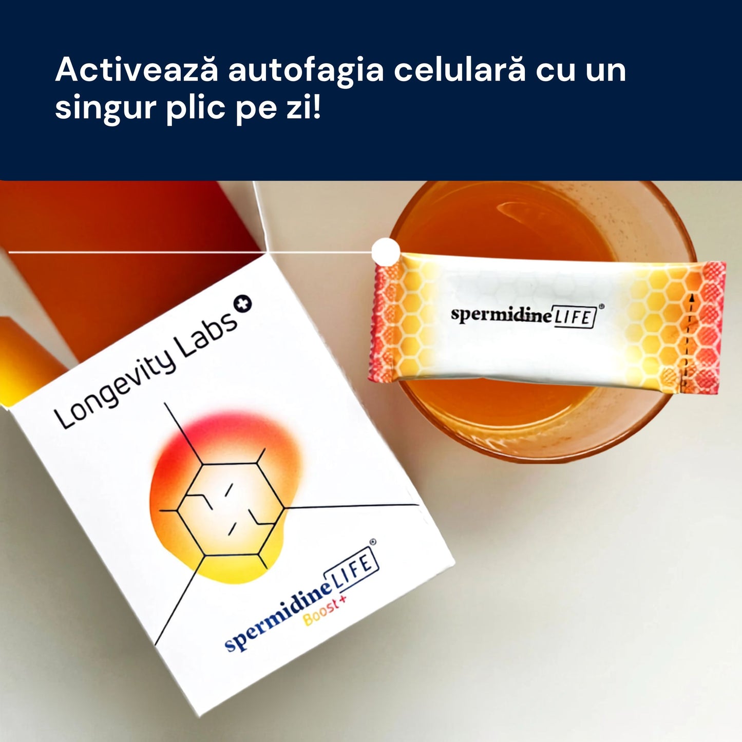 Spermidine LIFE® Boost+ 3 mg - Supliment alimentar pentru regenerare celulară