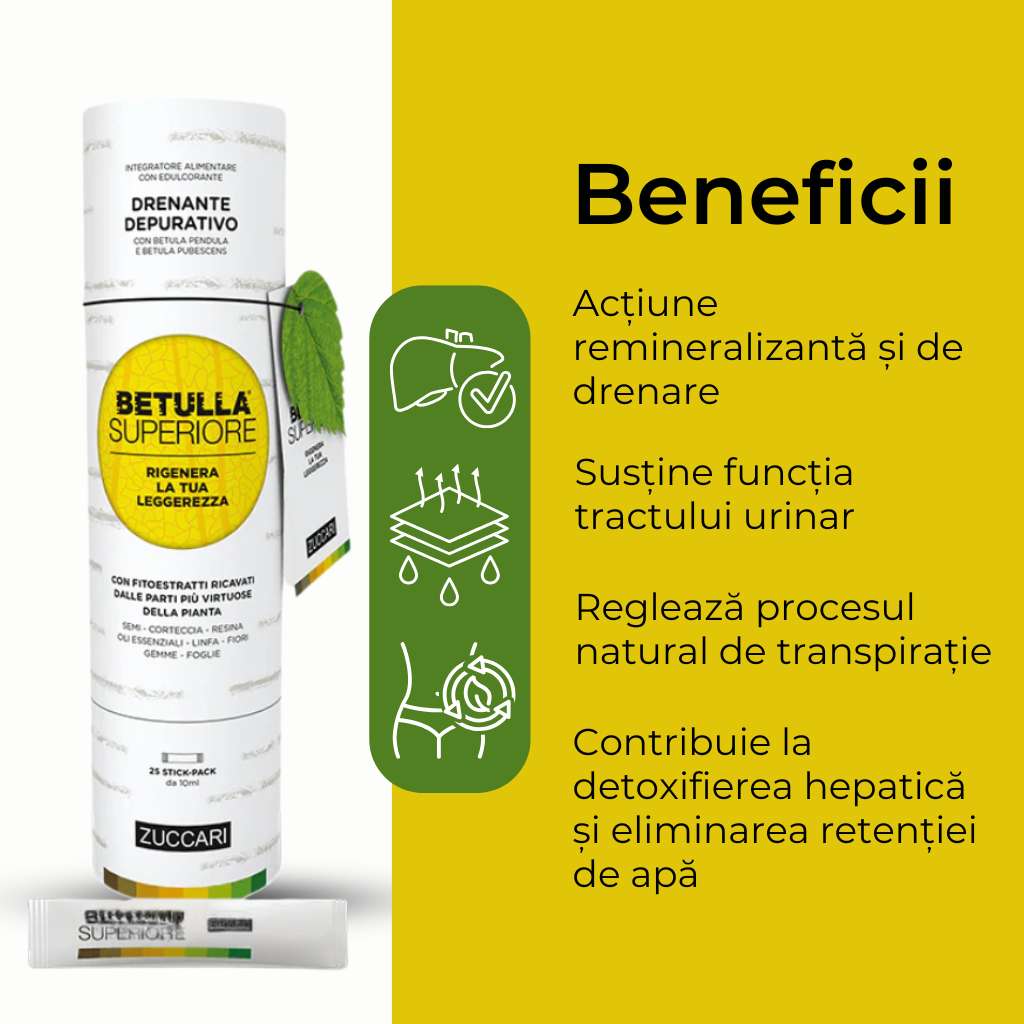 Betulla Superiore – sevă, scoarță, muguri, rășină, flori, frunze, semințe și ulei esențial de mesteacăn