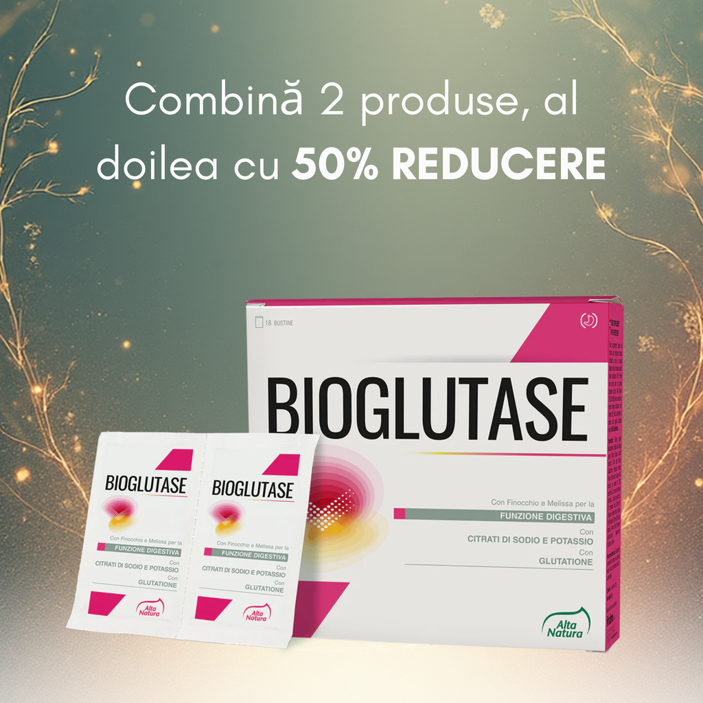 BIOGLUTASE – Supliment alimentar pentru susținerea funcției digestive în intoxicații acute