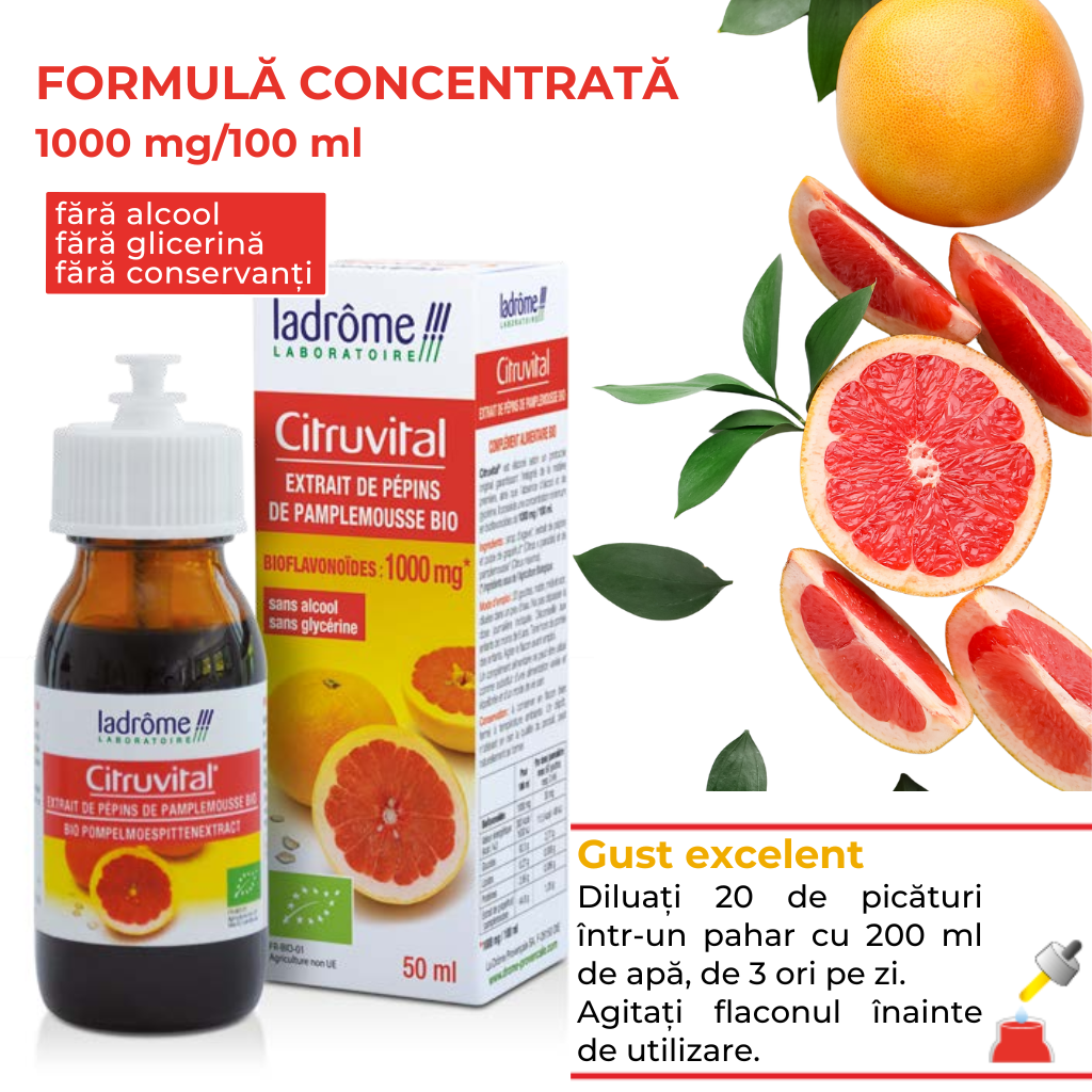 Extract Bio din semințe de grepfrut, Citruvital