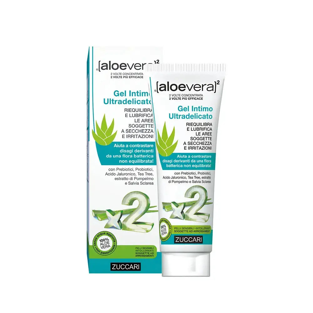 Aloegyn Gel Intim Ultradelicat Lubrifiant Zuccari cu Aloe Vera dublu concentrat – 80ml cu aplicator de precizie