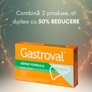 Gastroval Hepar Capsule pentru protejarea ficatului și echilibrarea nivelului de lipide