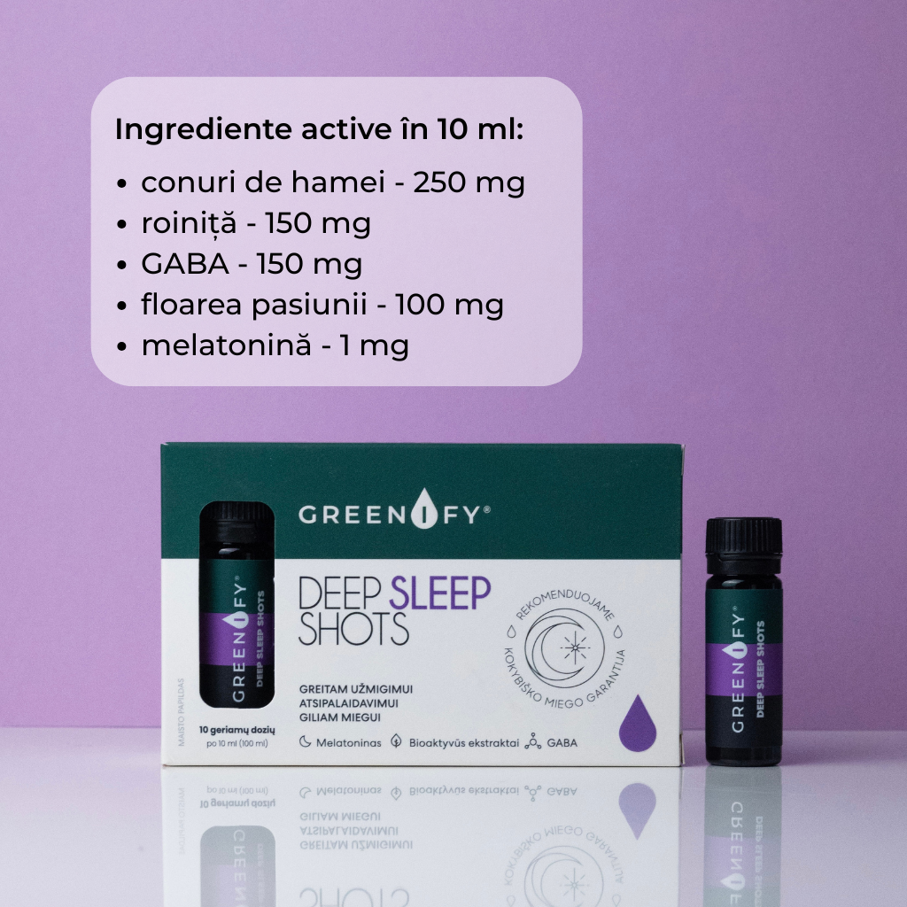 Greenify Deep sleep Shots pentru un somn liniștit
