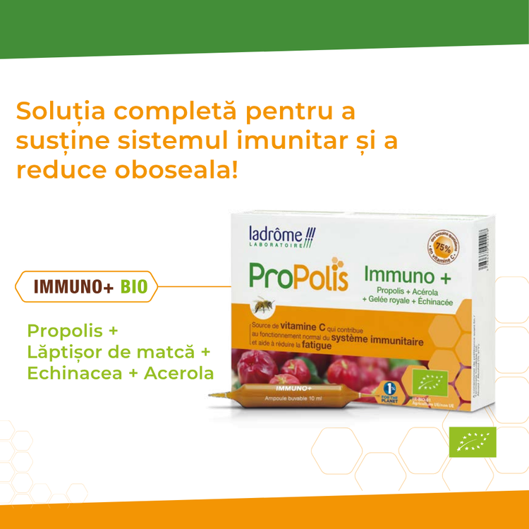 IMMUNO+ Propolis Fiole Bio pentru susținerea imunității