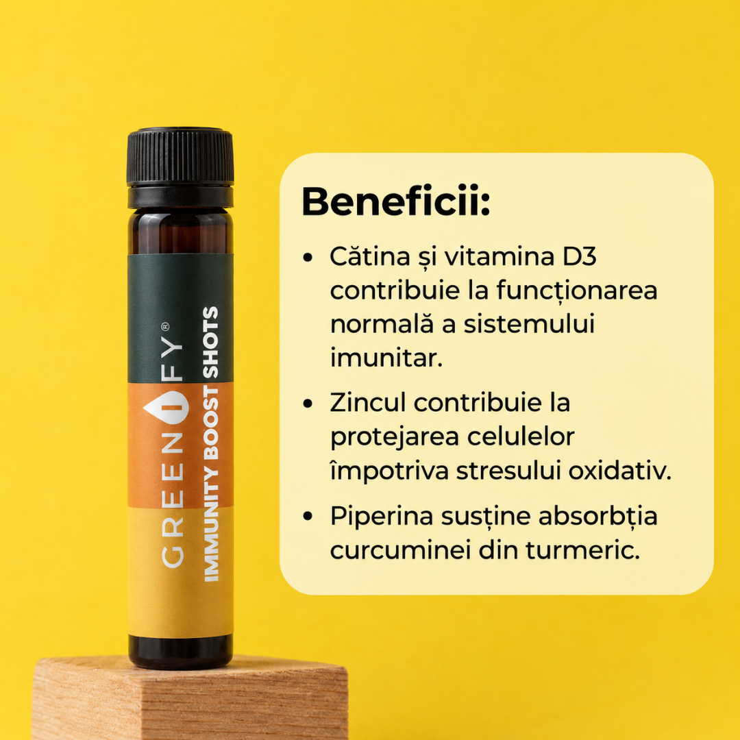 Beneficiile Greenify Immunity Boost – funcționarea normală a sistemului imunitar, protecție antioxidantă