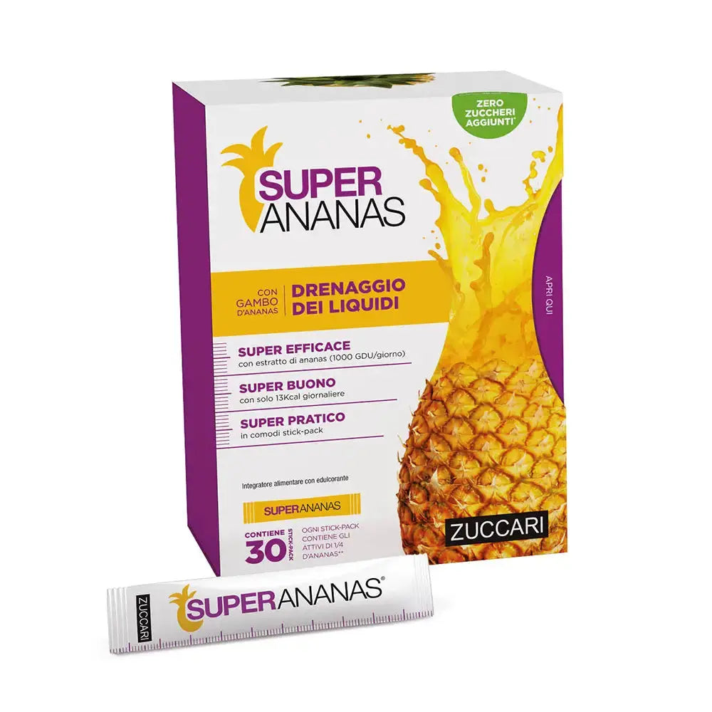 Super Ananas® pentru îmbunătățirea digestiei și drenajul lichidelor Zuccari