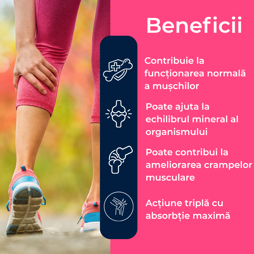 Regendol Magneziu pentru energie, mușchi și oase, 40 comprimate