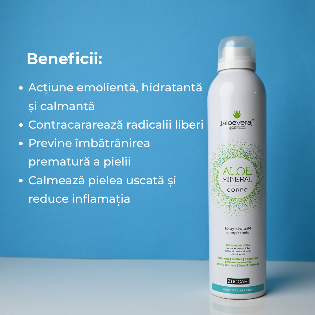 Aloemineral® spray pentru corp cu parfum răcoritor