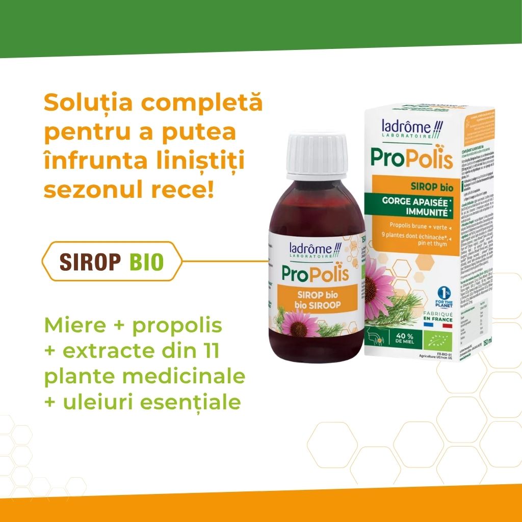 Sirop Propolis BIO pentru gât iritat și căile respiratorii