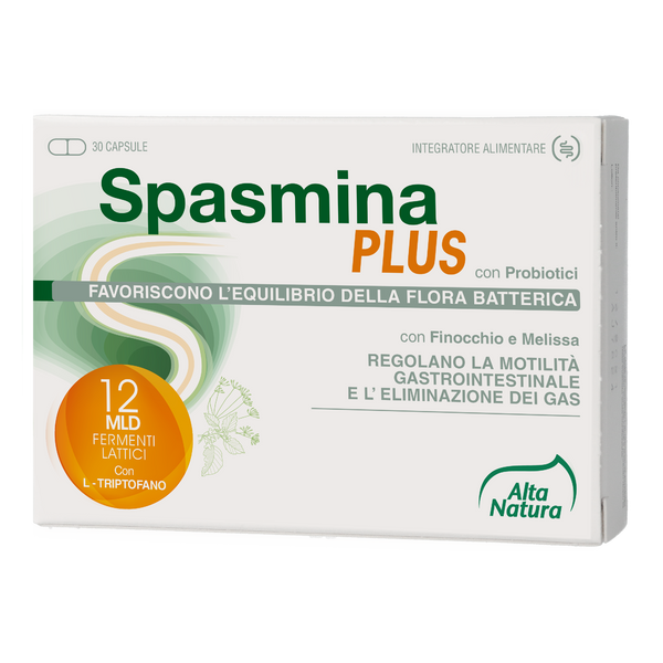Spasmina PLUS pentru susținerea digestiei, tranzitului intestinal și eliminarea gazelor