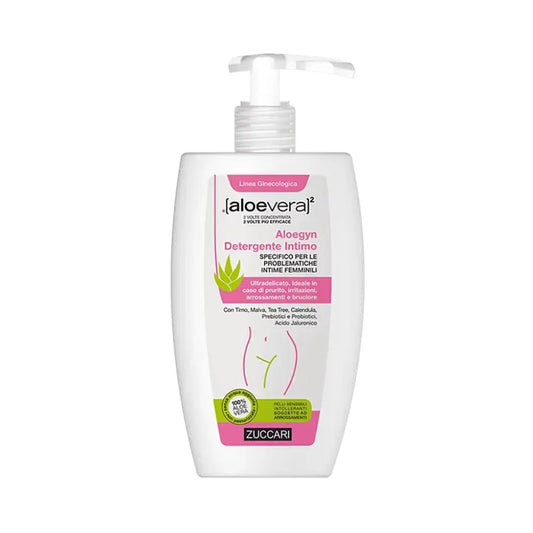 Aloegyn Loțiune Intimă Zuccari cu Aloe Vera dublu concentrat și Zanthoxylum bungeanum – 250ml