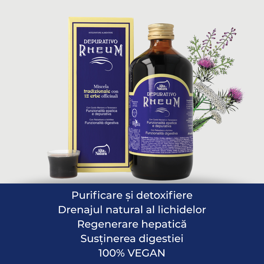 Depurativo Rheum pentru sănătatea ficatului și detoxifierea organismului