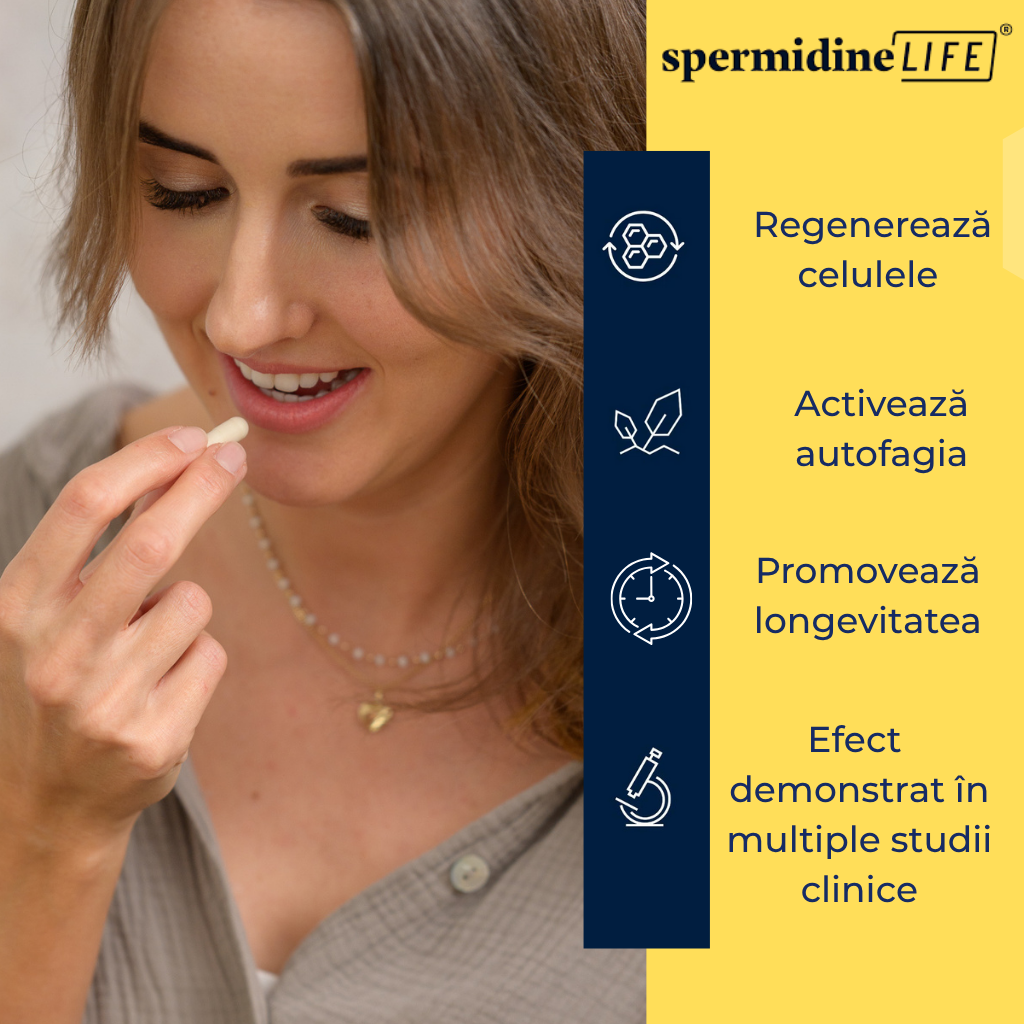 SpermidineLIFE® Essential 1 mg - Supliment alimentar pentru regenerare celulară
