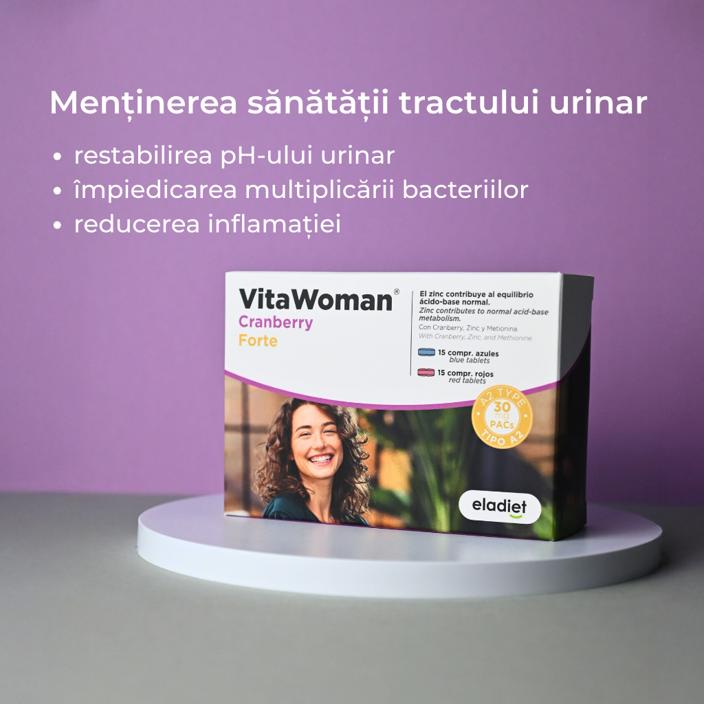 VitaWoman Cranberry Forte Tablete pentru sănătatea tractului urinar, 30 comprimate