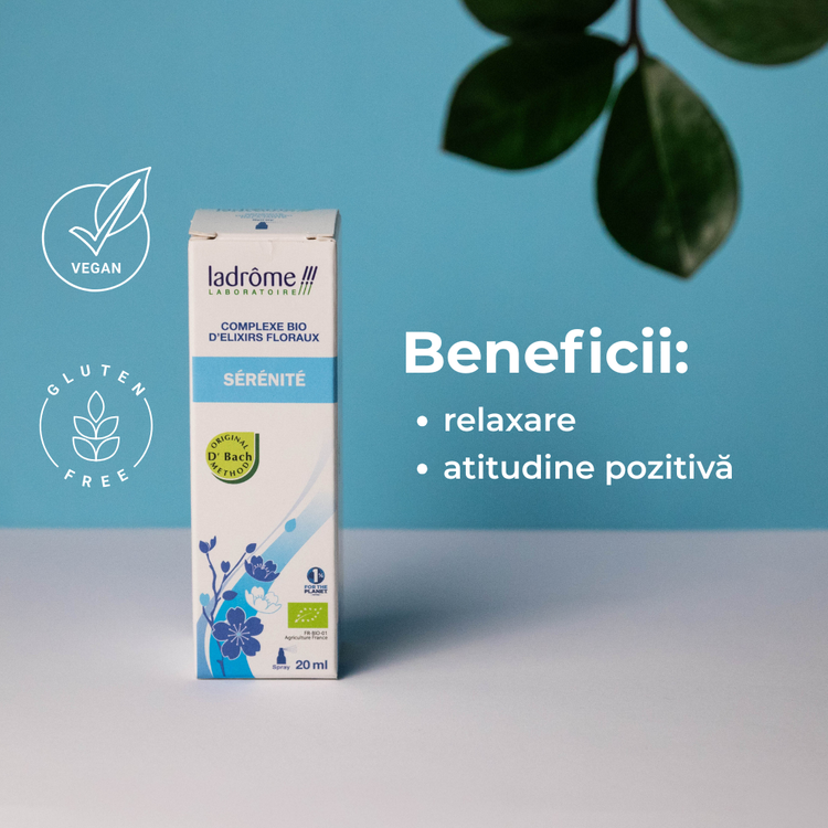 Complex bio din elixiruri florale Bach - RELAXARE