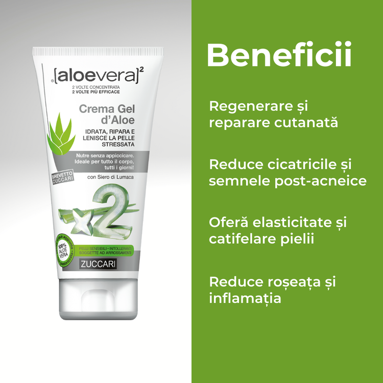 Gel cremă cu Aloe Vera