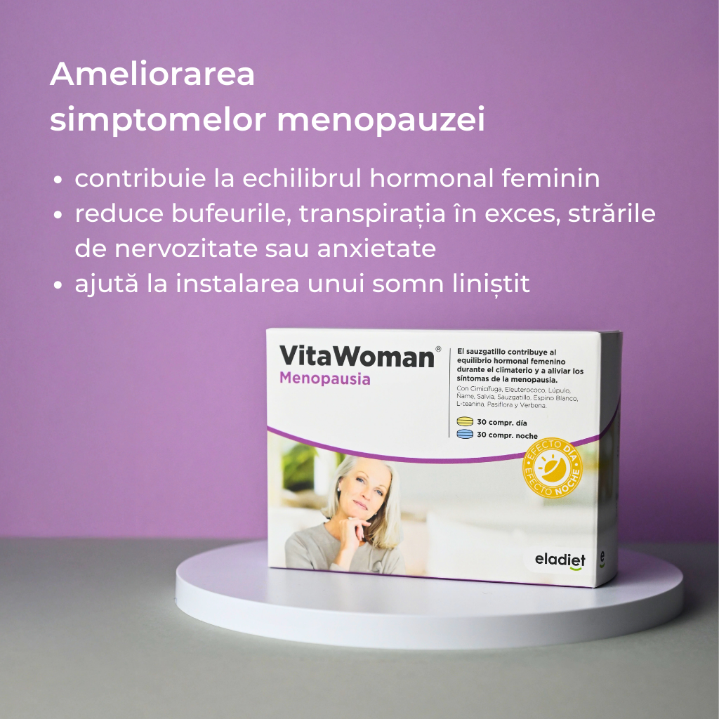 VitaWoman Menopausia pentru ameliorarea simptomelor menopauzei