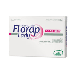 Probiotice și Prebiotice Florap Lady - Sănătate Intimă și Flora Vaginală, 20 Capsule