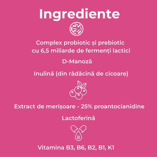 Probiotice și Prebiotice Florap Lady - Sănătate Intimă și Flora Vaginală, 20 Capsule