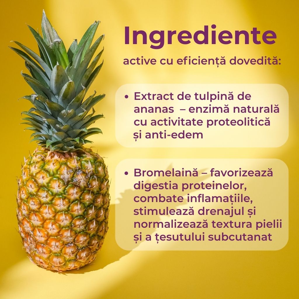 Super Ananas® pentru îmbunătățirea digestiei și drenajul lichidelor