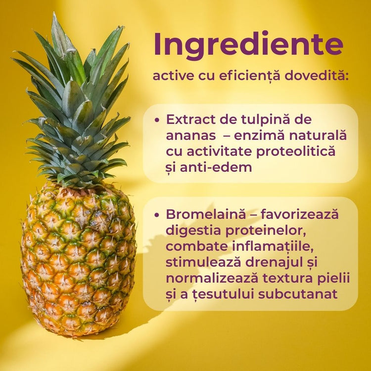 Super Ananas® pentru îmbunătățirea digestiei și drenajul lichidelor