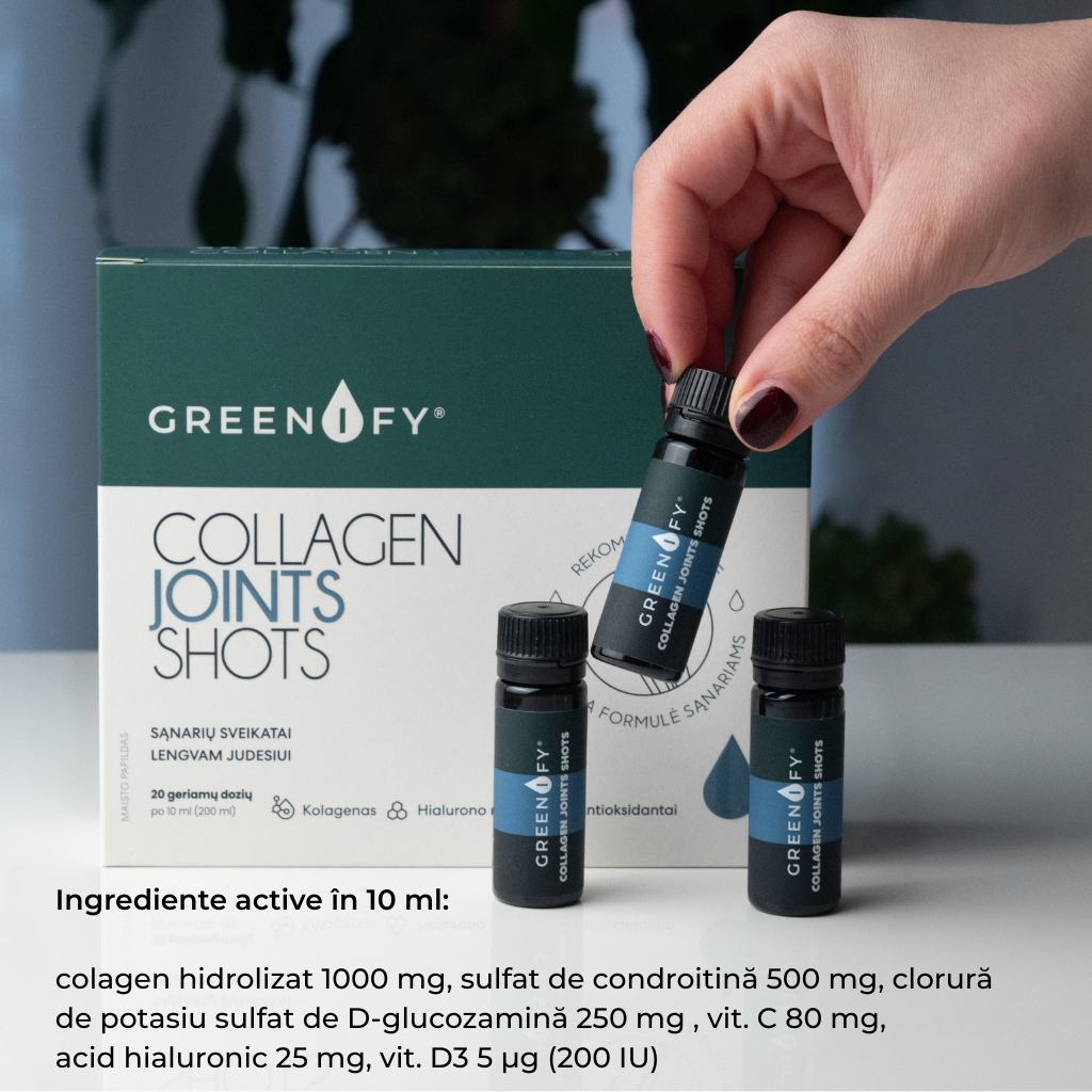 Fiole buvabile pentru articulatii Greenify Collagen for Joints