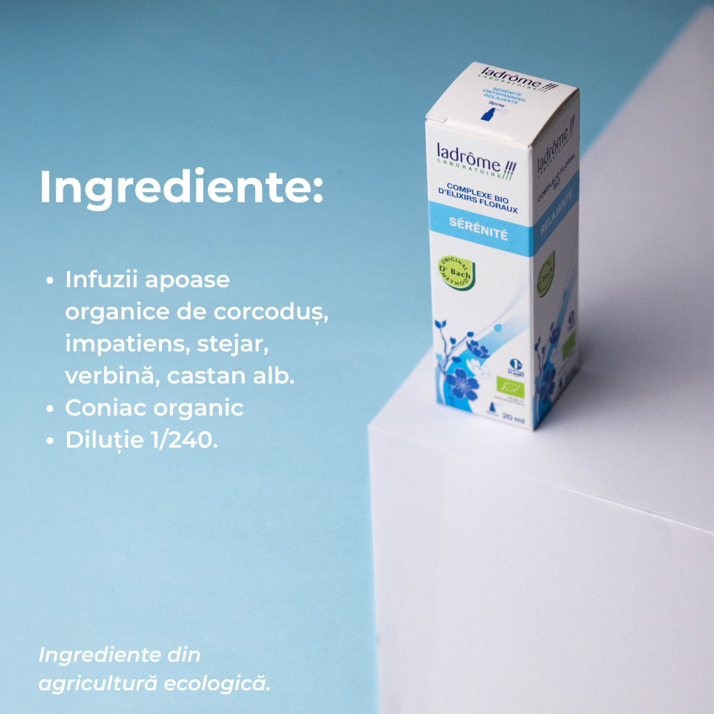 Complex bio din elixiruri florale Bach - RELAXARE