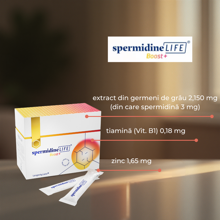 Spermidine LIFE® Boost+ 3 mg - Supliment alimentar pentru regenerare celulară