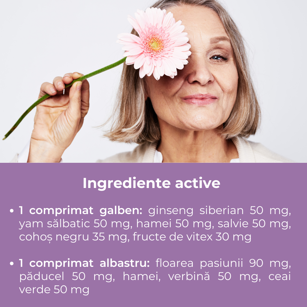 VitaWoman Menopausia pentru ameliorarea simptomelor menopauzei