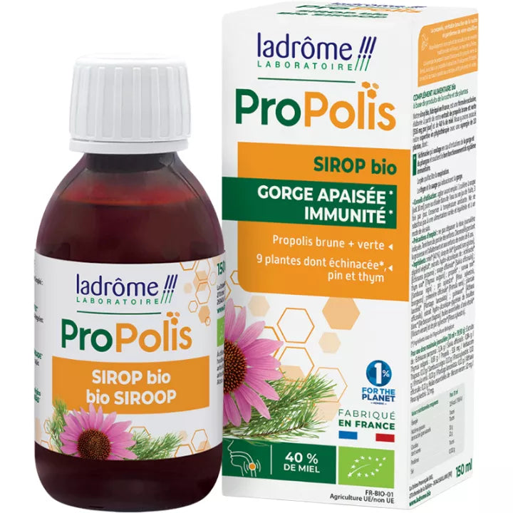 Sirop Propolis BIO pentru gât iritat și căile respiratorii