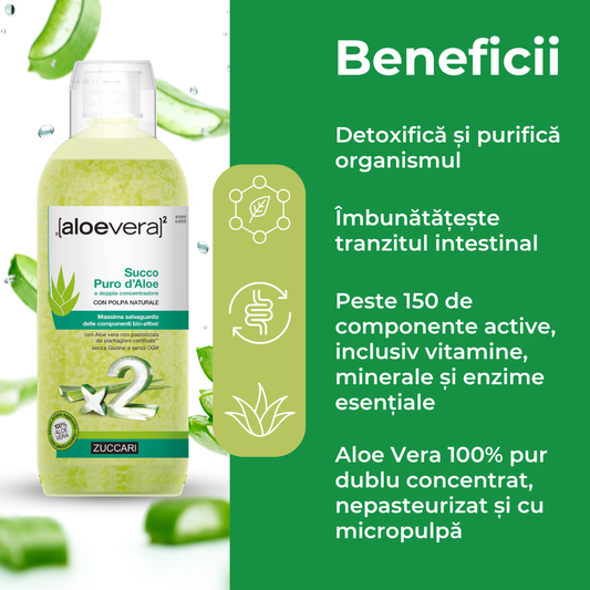 Suc pur de Aloe Vera dublu concentrat Zuccari