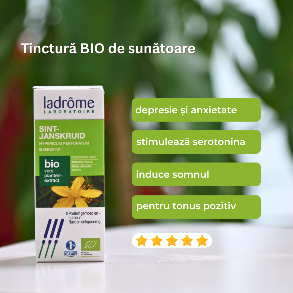 Tinctură Bio de Sunătoare – Hypericum Perforatum