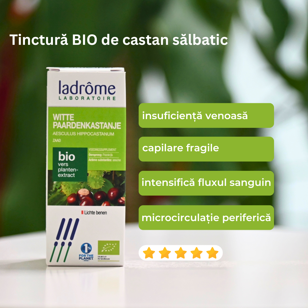 Tinctură Bio de Castan Sălbatic - Aesculus hippocastanum