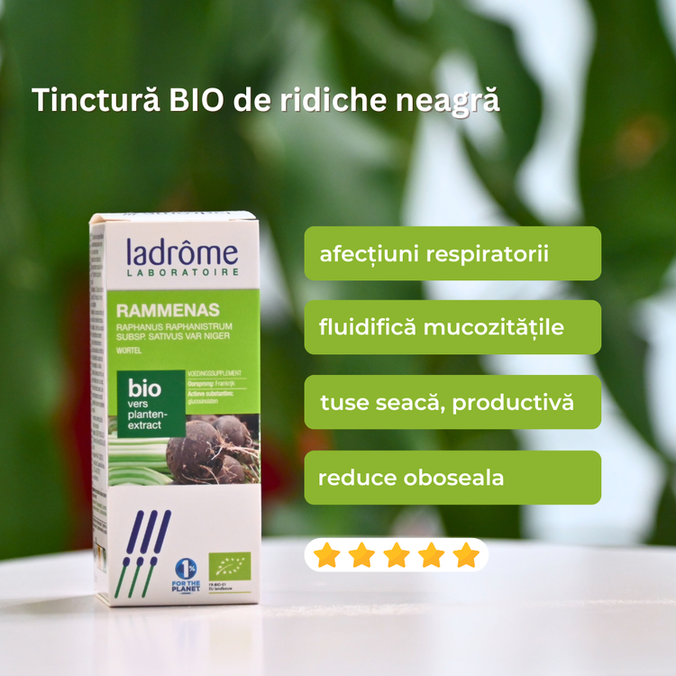 Tinctură Bio de Ridiche Neagră - Raphanus raphanistrum
