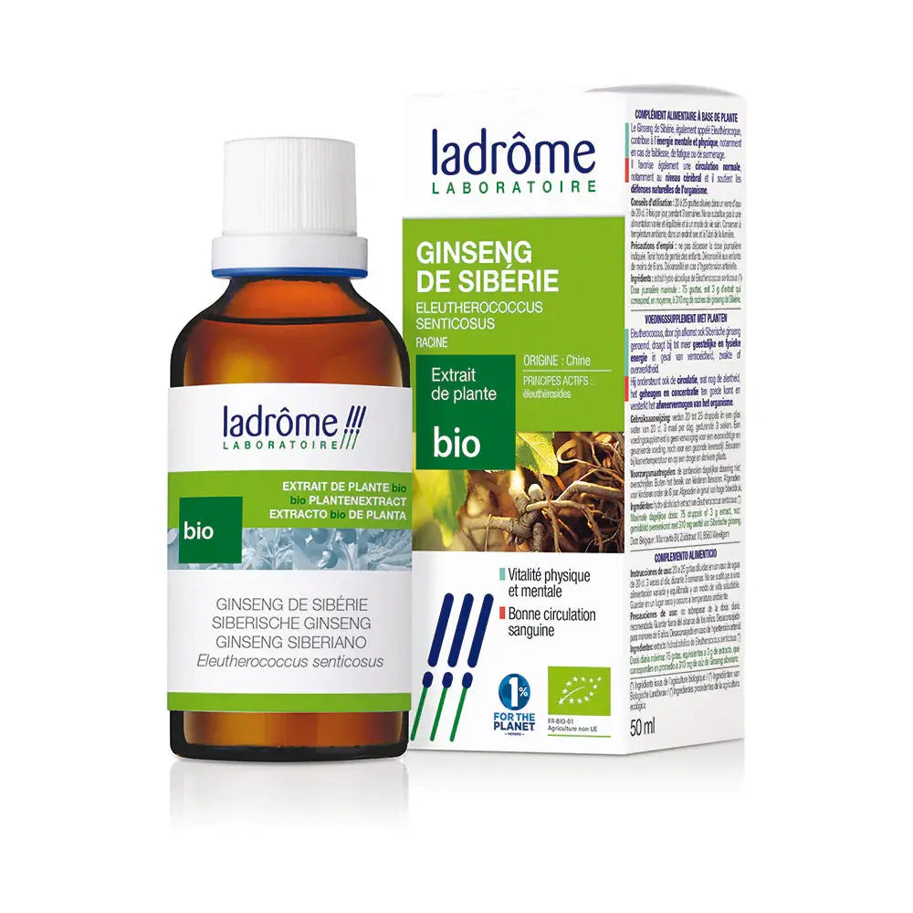 Tinctură Bio de Ginseng Siberian - Eleutherococcus Senticosus